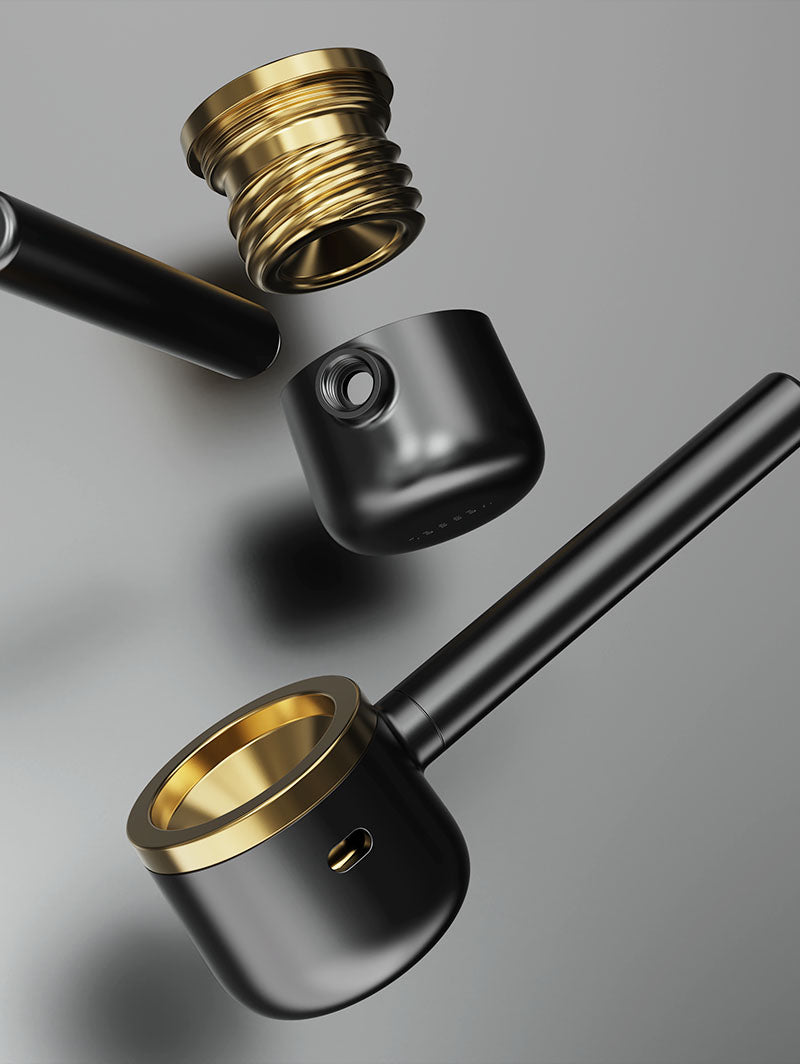 Vessel Pipe gunmetal components arranged to show modular construction