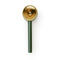Vessel Pipe in Emerald colorway with brass bowl interior