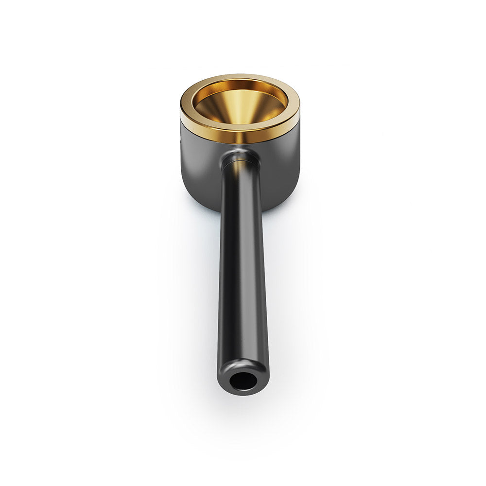 Vessel Pipe gunmetal assembled, front angle view