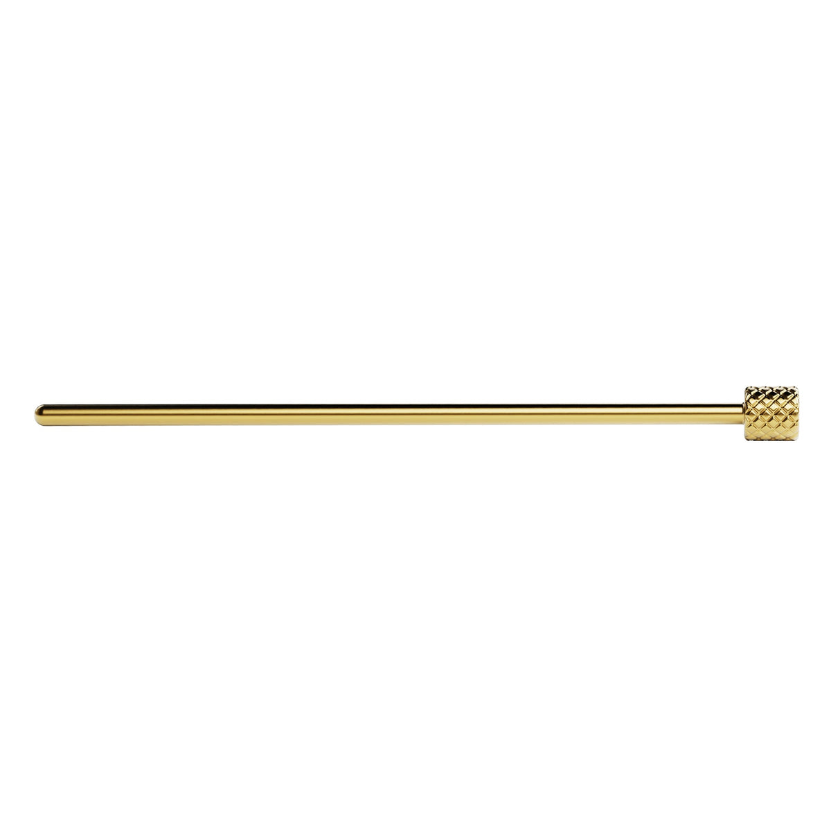 Side view of the Vessel Helix Dugout Poker showing slim brass profile