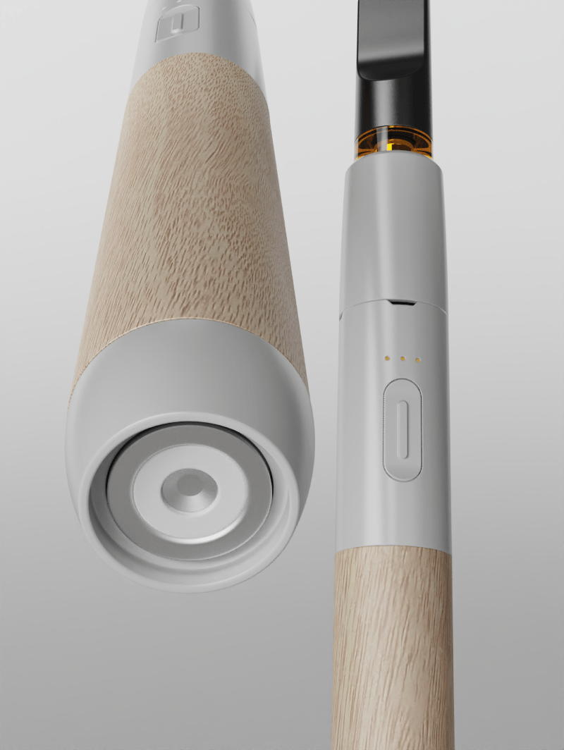 Beechwood Vape Pen Battery in White | Wood Series by Vessel Beechwood Vape Pen Battery in White | Wood Series by Vessel